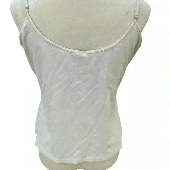 Tribal Women’s XL Cream Spaghetti Strap Tank Shelf Bra - Picture 3 of 6